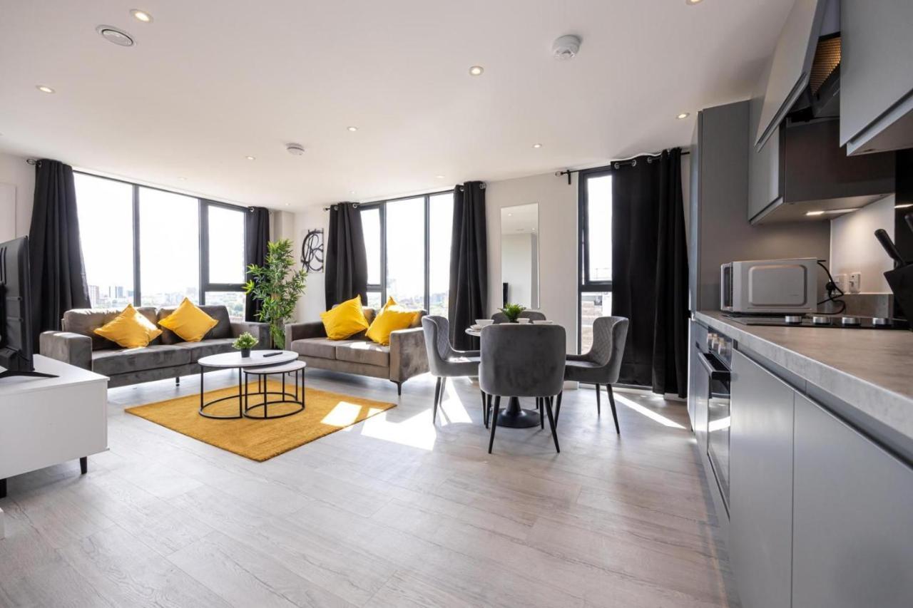 Contemporary 3 Bedrooms Apartment Manchester City Exterior foto